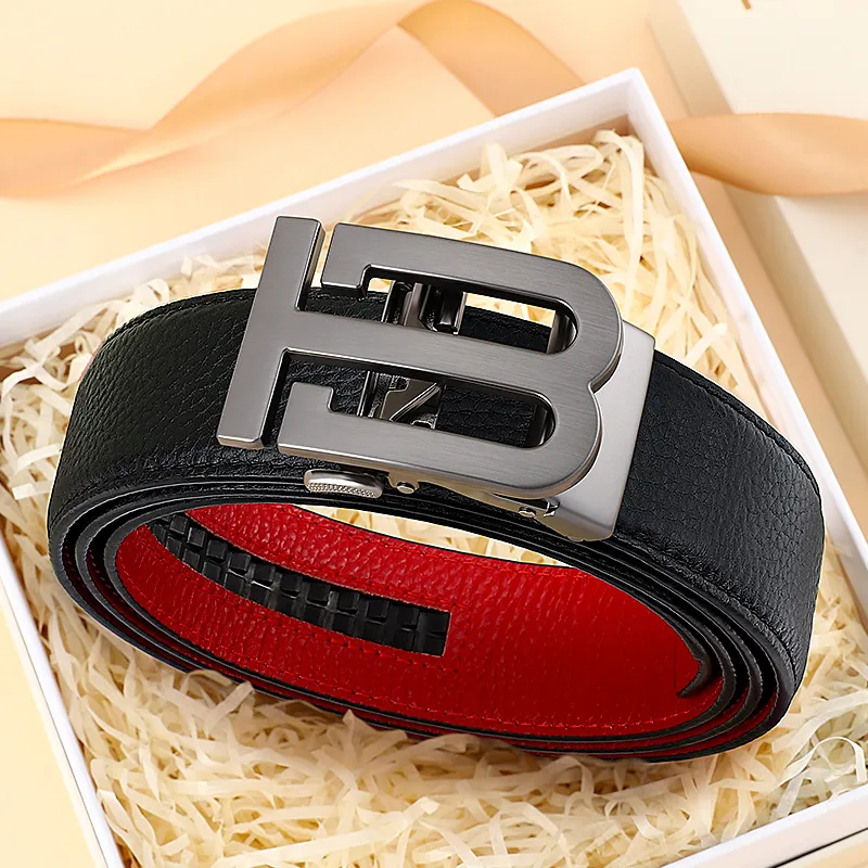 MILLIE'S Top Grain Cow Leather Belts Men's Width 3.5cm-1