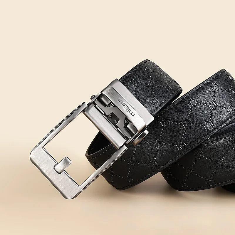 MILLIE'S Cow Split Leather Belts Men's Width  3.5cm-3
