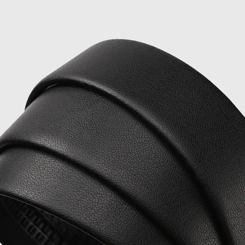 MILLIE'S Cowhide First Cowhide Leather Belts Men's Black Width  3.5cm-4