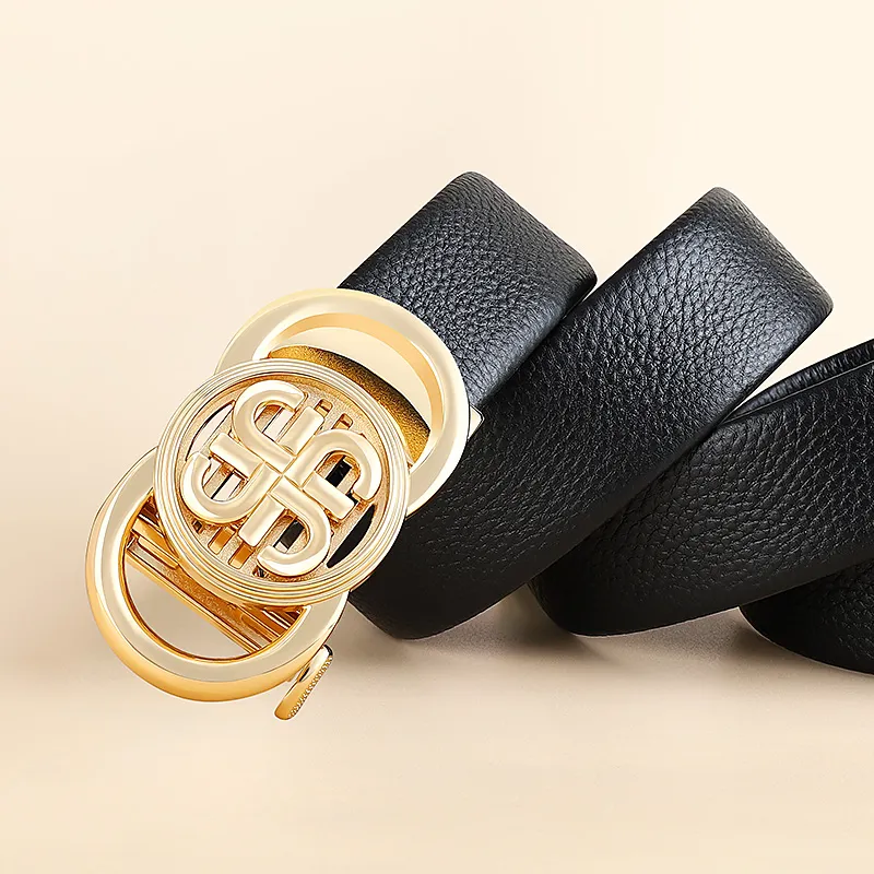 MILLIE'S Top Grain Cow Leather Belts Men's 3.5cm-2