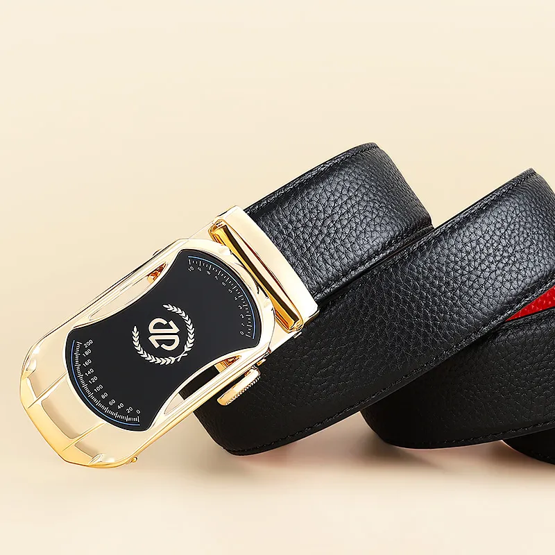 MILLIE'S Top Grain Cow Leather Belts Men's Width 3.5cm-1