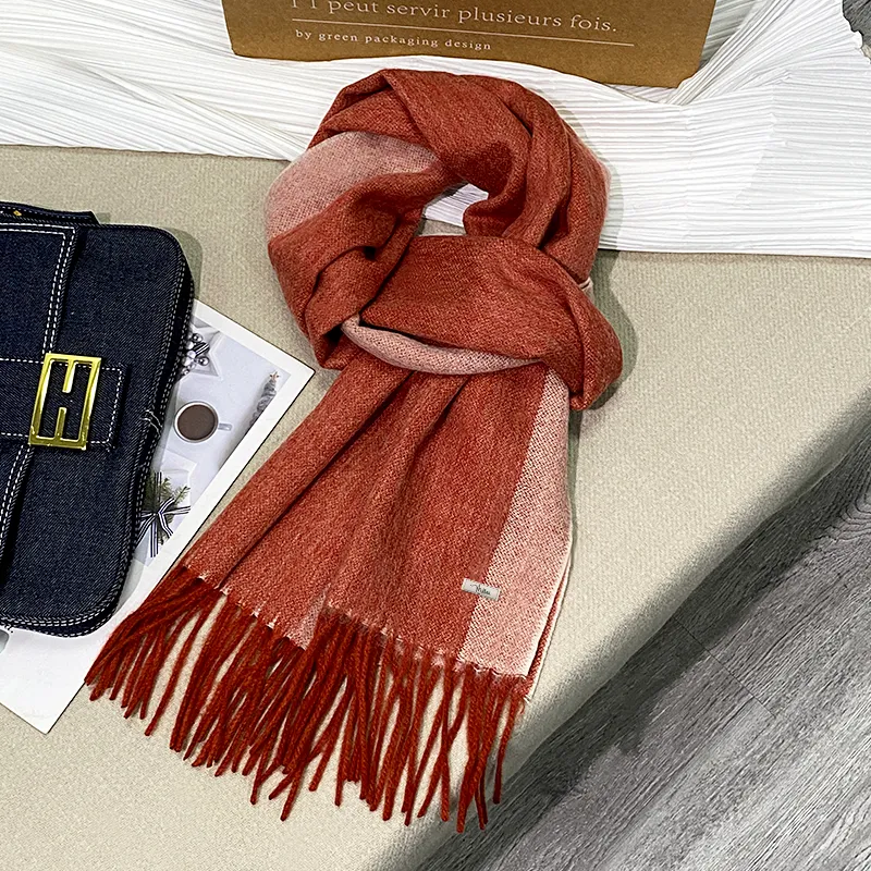 MILLIE'S Wool Knit Scarves Unisex-9