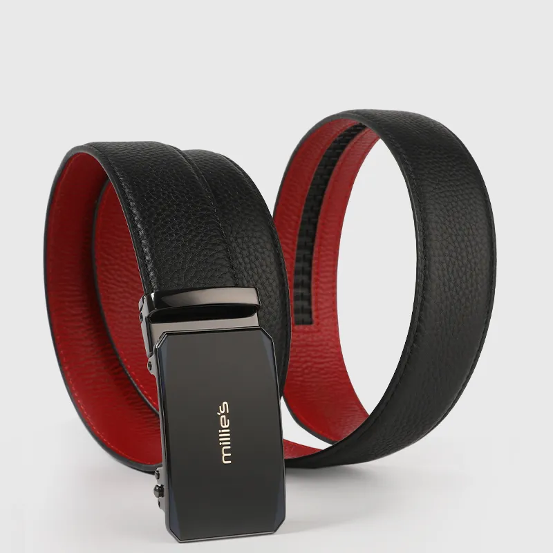 MILLIE'S Top Grain Cow Leather Leather Belts Men's Width  3.5cm-5