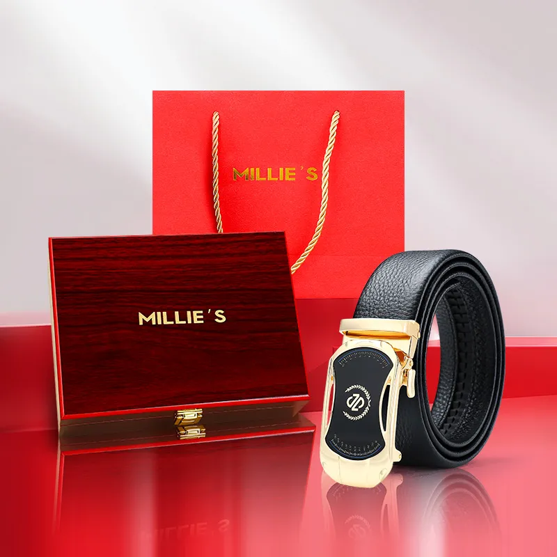MILLIE'S Cow Leather Belts Men's Width 3.5cm-6