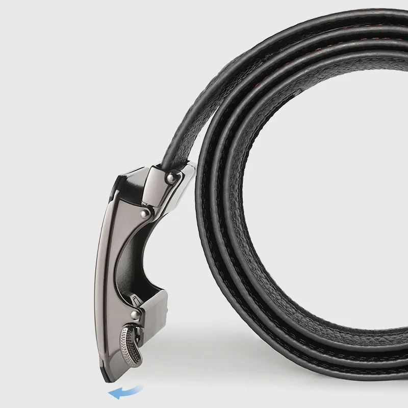 MILLIE'S Top Grain Cow Leather Belts Men's Width 3.5cm-2