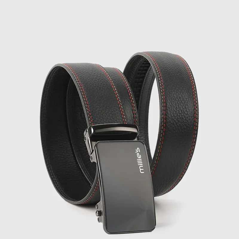 MILLIE'S Top Grain Cow Leather Leather Belts Men's Width  3.5cm-5