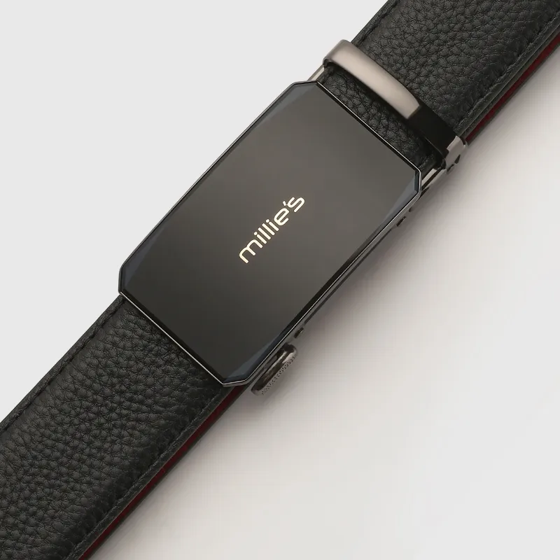 MILLIE'S Top Grain Cow Leather Leather Belts Men's Width  3.5cm-4