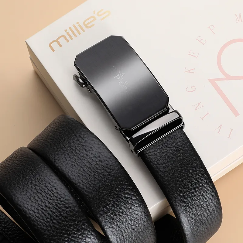 MILLIE'S Cow Leather Top Grain Cow Leather Leather Belts Men Width  3.5cm-6