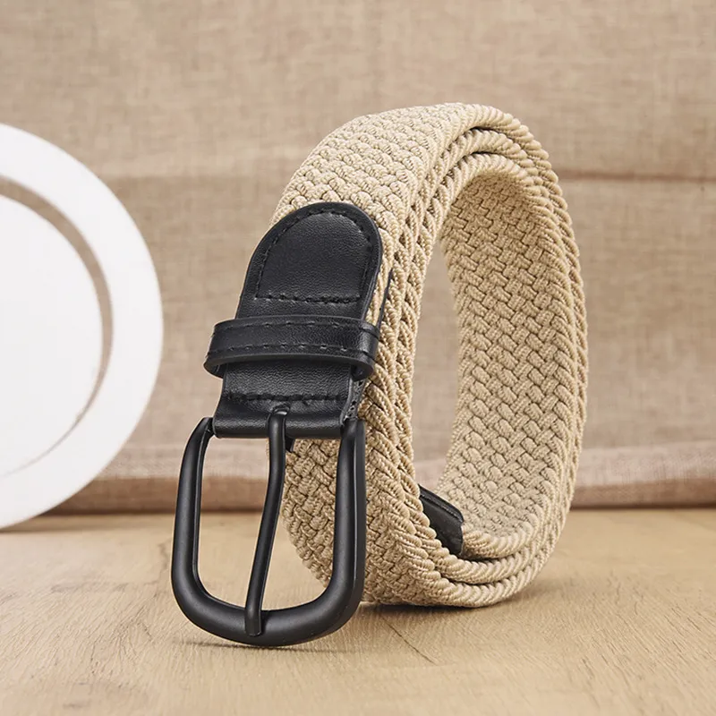 Mulinsen Fabric High Quality Wax Leather Belt Unisex 3.5cm-3