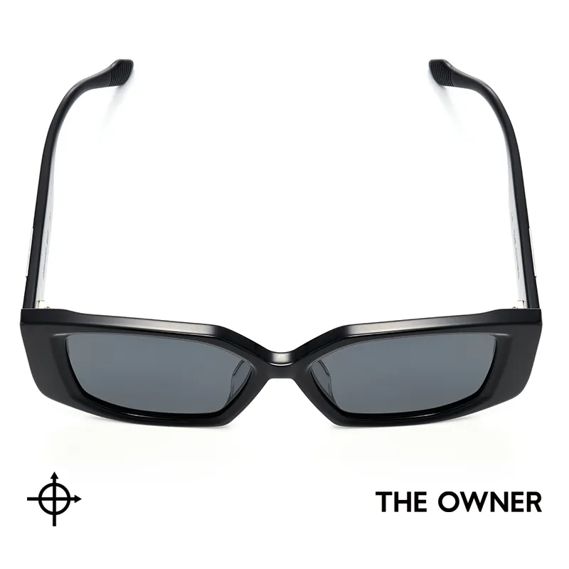 THE OWNER Plate Frame Irregular Shape Sunglasses Unisex-2
