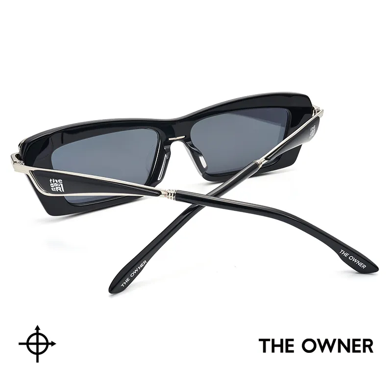 THE OWNER Plate Frame Square Sunglasses Unisex-4