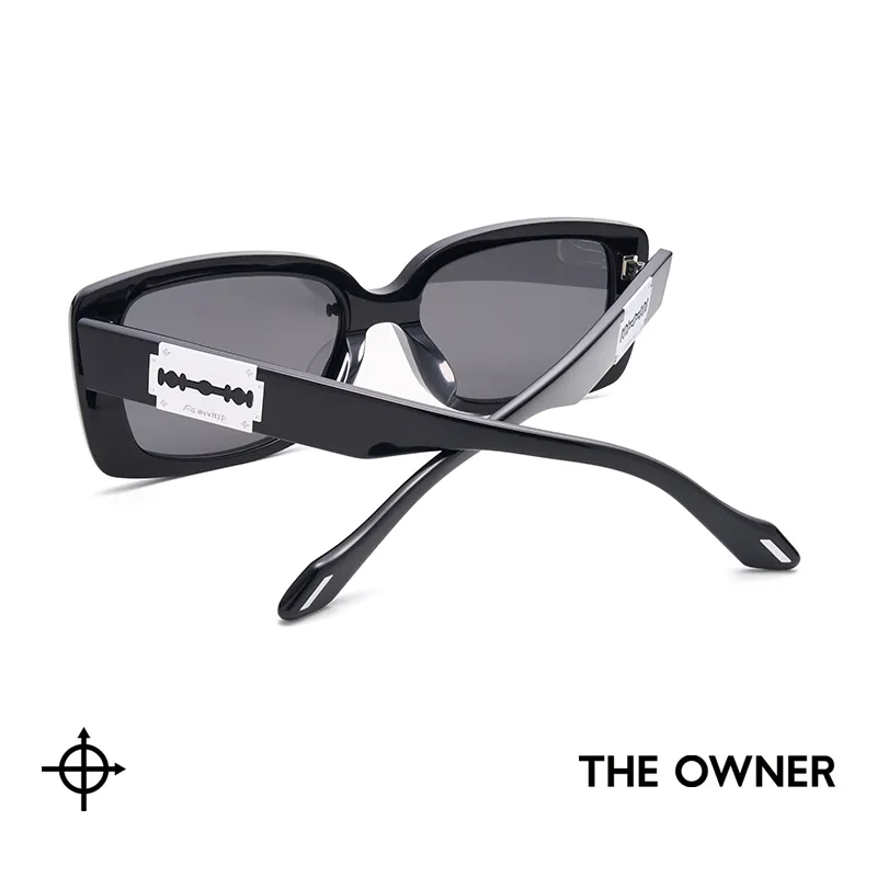 THE OWNER Plate Frame Rectangular Sunglasses Unisex-2