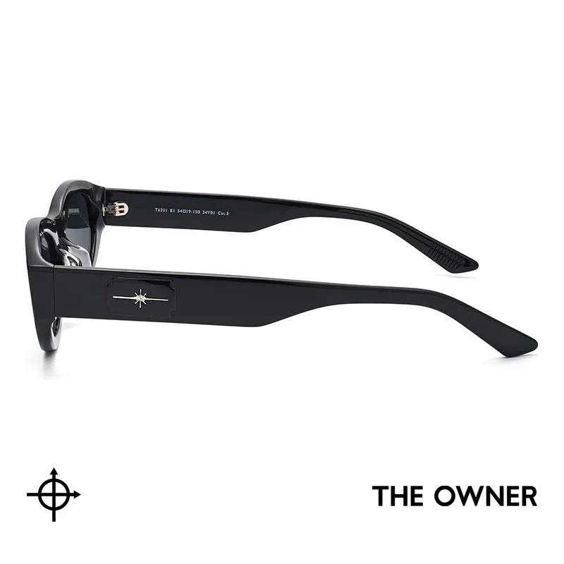 THE OWNER Plate Frame Oval Sunglasses Unisex-2
