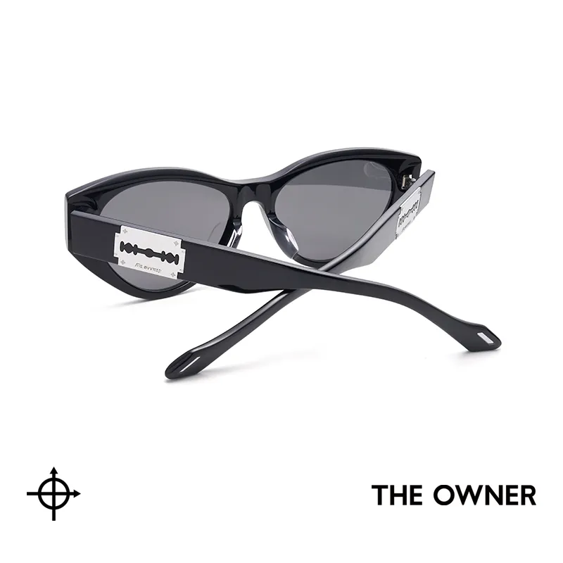 THE OWNER Plate Frame Cat Eye Sunglasses Unisex-3