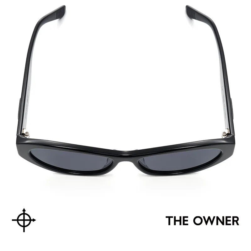 THE OWNER Plate Frame Irregular Shape Sunglasses Unisex-4