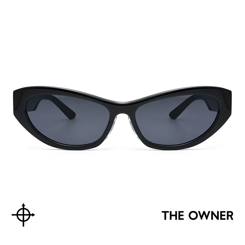 THE OWNER Plate Frame Irregular Shape Sunglasses Unisex-2