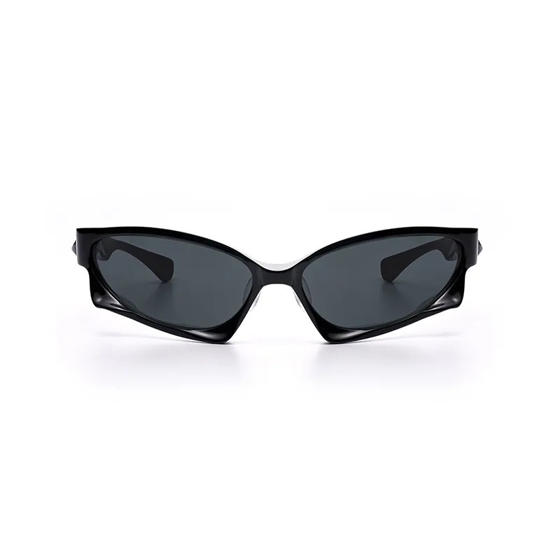 THE OWNER Plate Frame Irregular Shape Sunglasses Unisex-3