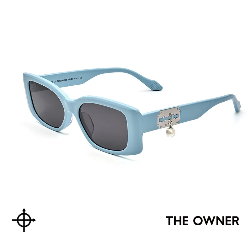 THE OWNER Plate Frame Rectangular Sunglasses Unisex-8