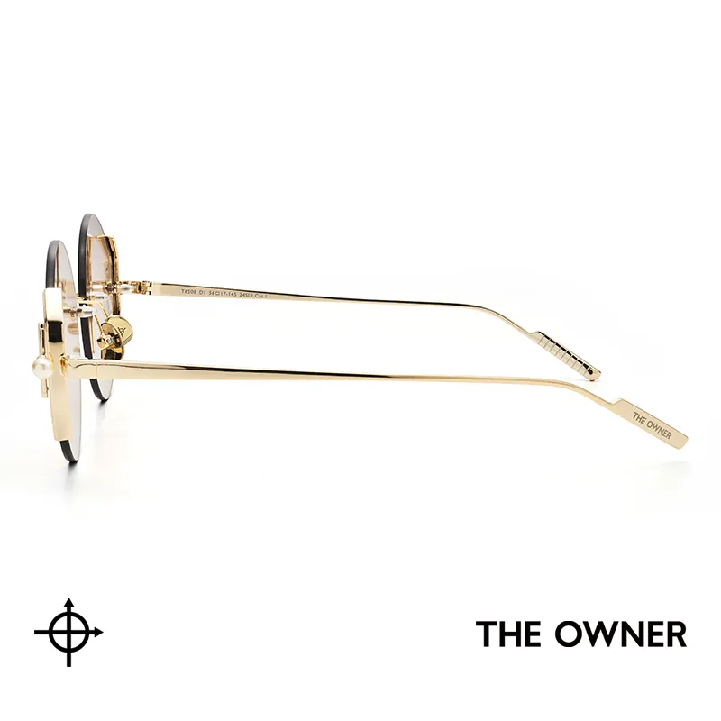 THE OWNER Β Titanium Round Sunglasses Women's-3