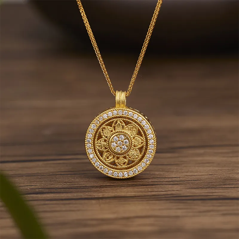 YINGNIXINDONG 925 Sterling Silver Necklaces Women's-1