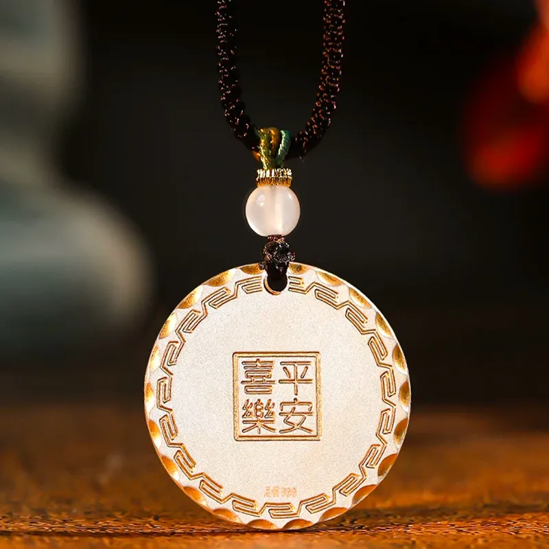 YINGNIXINDONG S999 Fine Silver Sterling Silver Necklaces Unisex-1