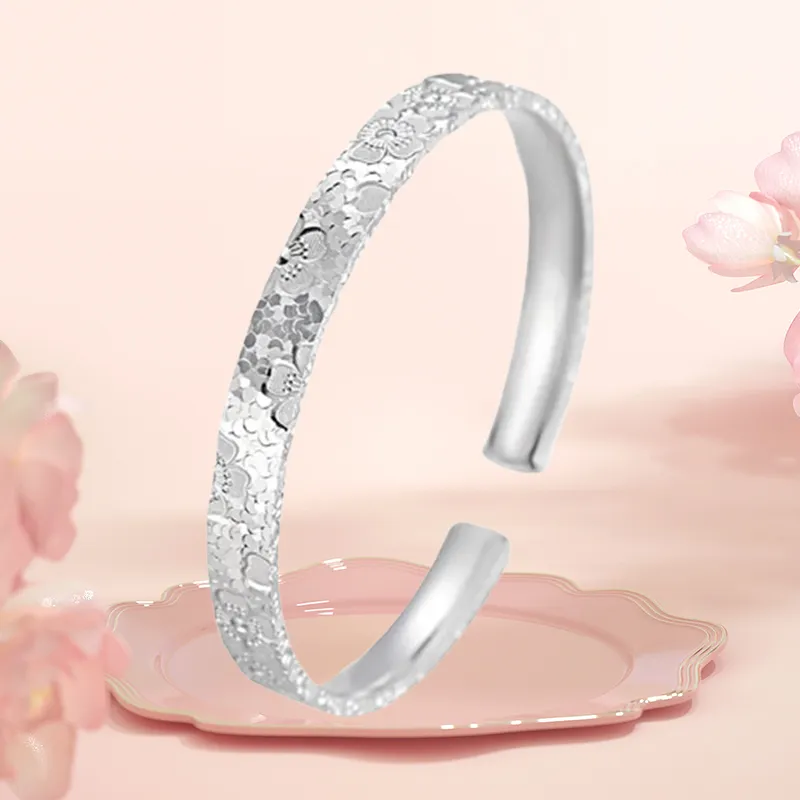 YINGNIXINDONG S 999 Fine Silver Sterling Silver Bracelets Women's-1