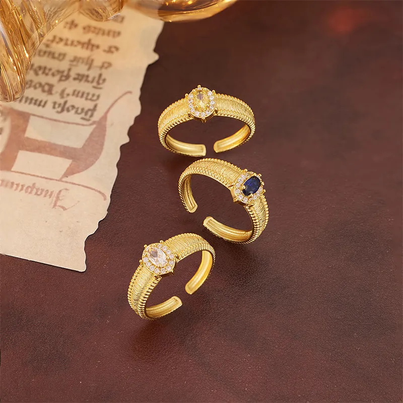YINGNIXINDONG 925 Sterling Silver Rings Women's-2
