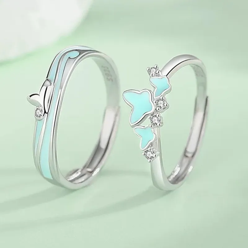 YINGNIXINDONG 925 Sterling Silver Rings Unisex-1