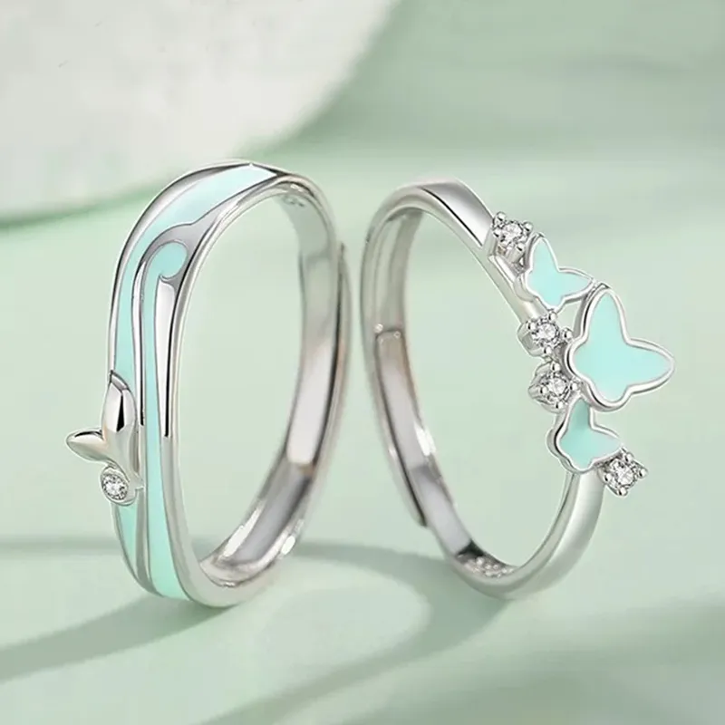 YINGNIXINDONG 925 Sterling Silver Rings Unisex-3