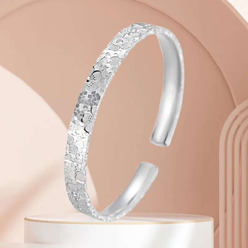 YINGNIXINDONG S 999 Fine Silver Sterling Silver Bracelets Women's-2