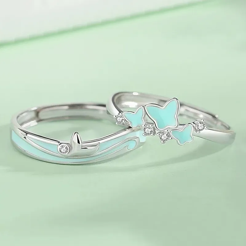 YINGNIXINDONG 925 Sterling Silver Rings Unisex-4