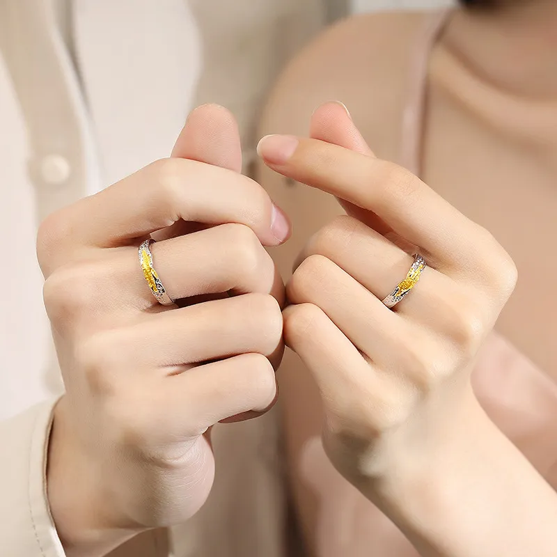 YINGNIXINDONG 925 Sterling Silver Rings Unisex-4