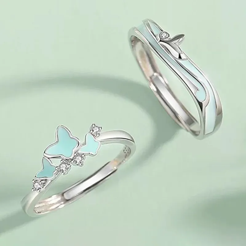 YINGNIXINDONG 925 Sterling Silver Rings Unisex-2