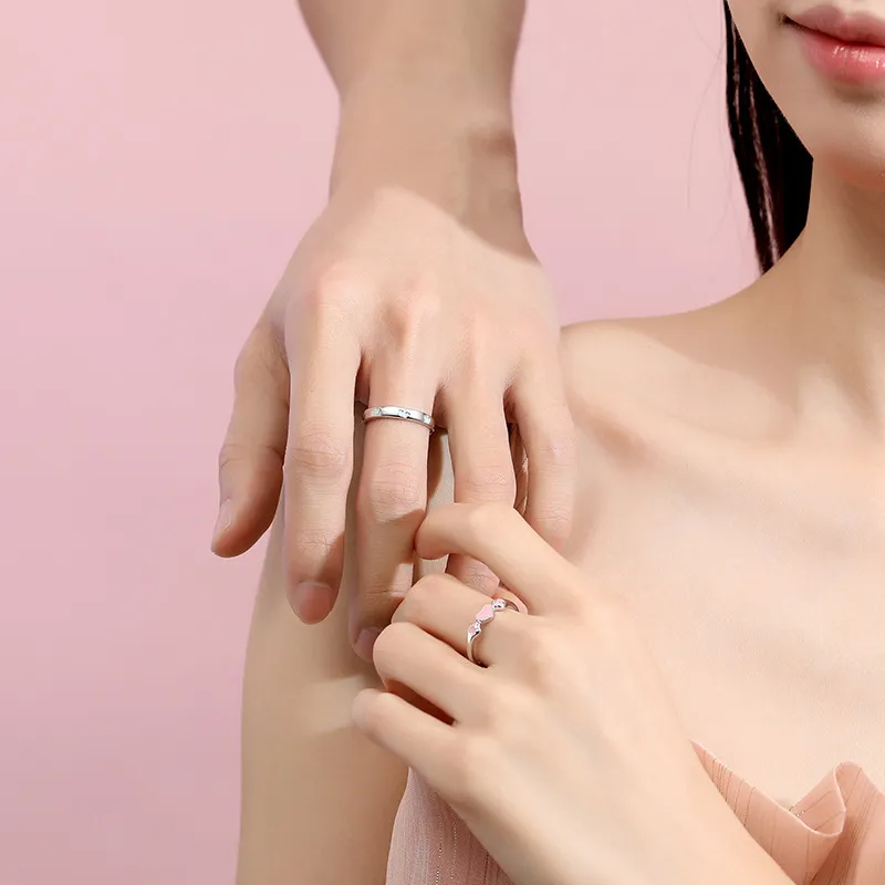 YINGNIXINDONG 999 Fine Silver Rings Unisex-4