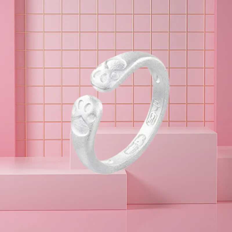 YINGNIXINDONG 999 Fine Silver Rings Women's-1