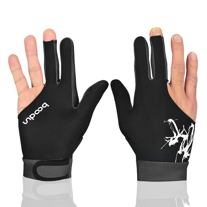 BOODUN Billiards Three Finger Gloves High Elasticity Lycra 1 Pack Left Hand-7