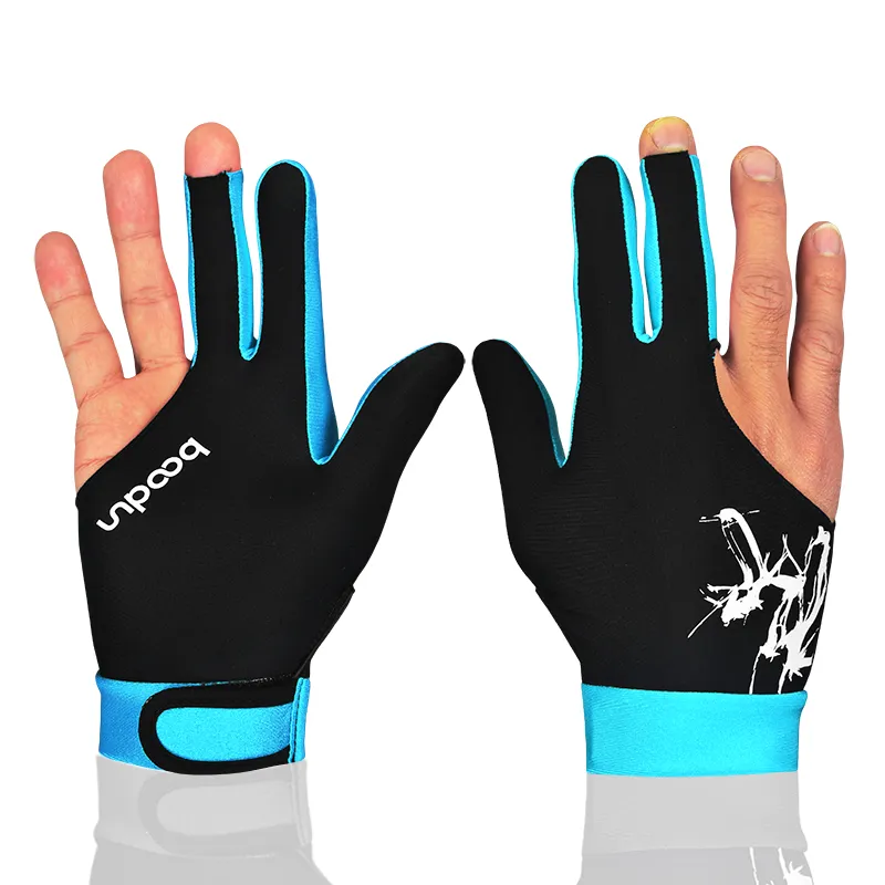 BOODUN Billiards Three Finger Gloves High Elasticity Lycra 1 Pack Left Hand-1