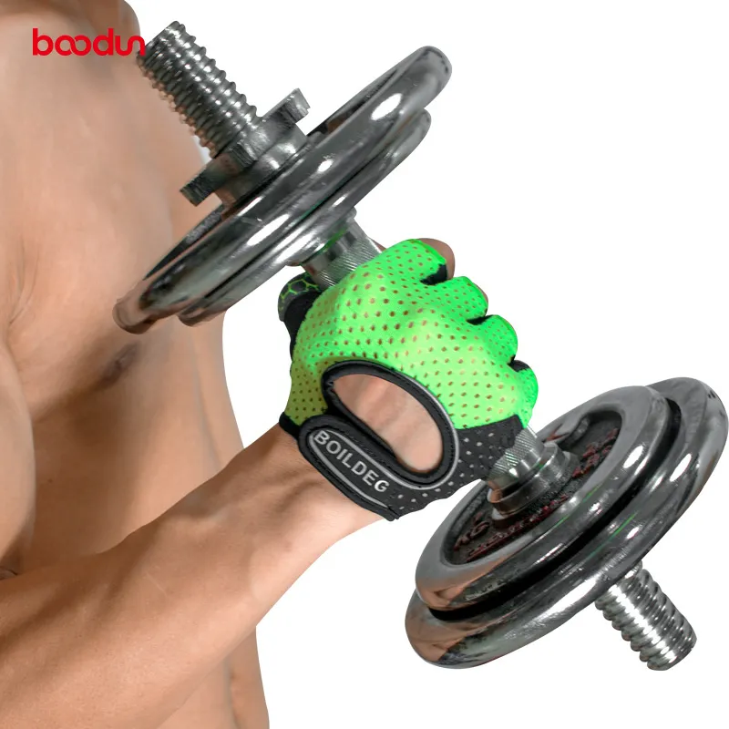 BOODUN Indoor Equipment Exercise Outdoor Sports Fitness Gloves Abrasion Resistant Breathable-7