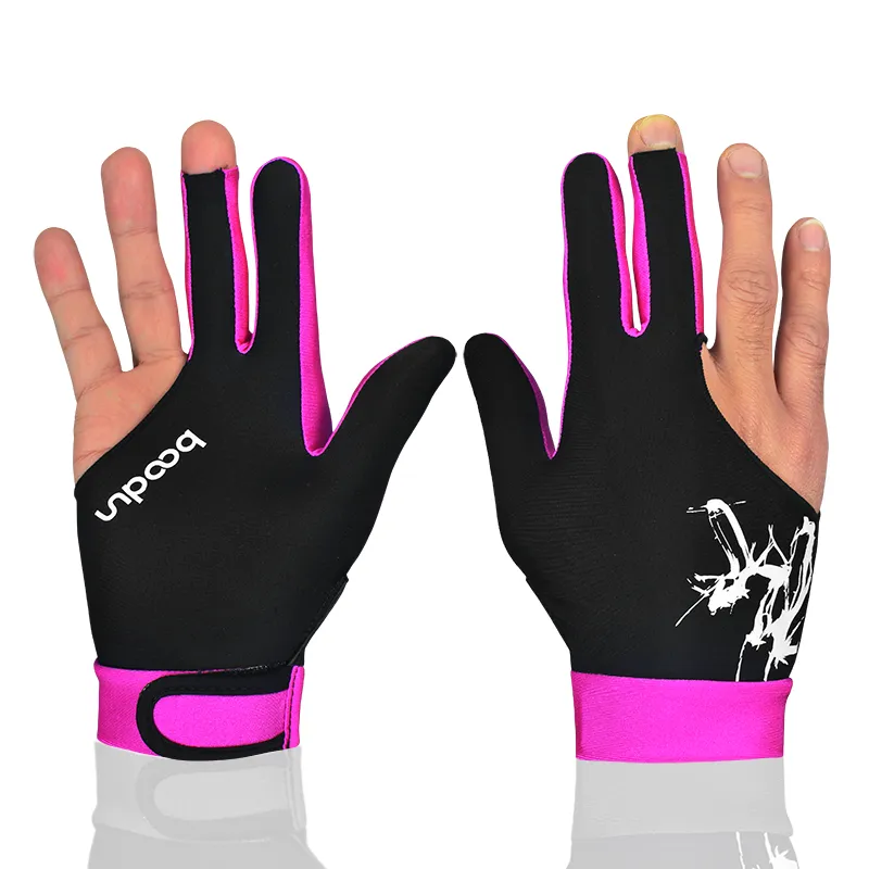 BOODUN Billiards Three Finger Gloves High Elasticity Lycra 1 Pack Left Hand-13