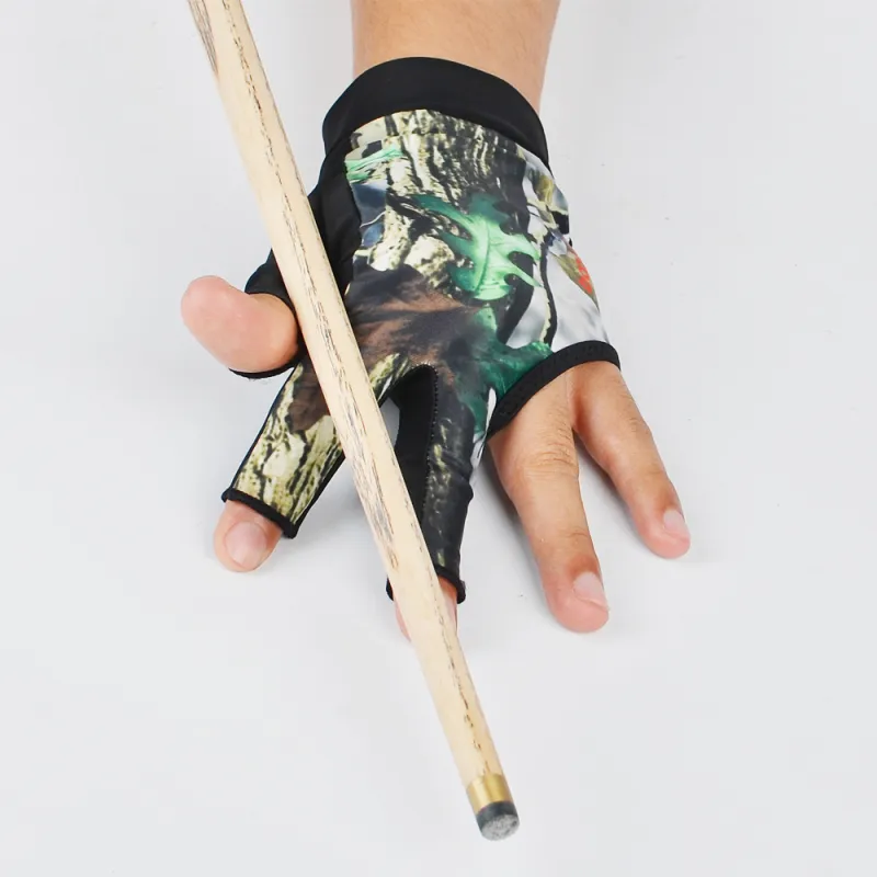 BOODUN Billiards Three Finger Gloves Silicone Lycra Disc Mesh Single For Left Hand Unisex-8