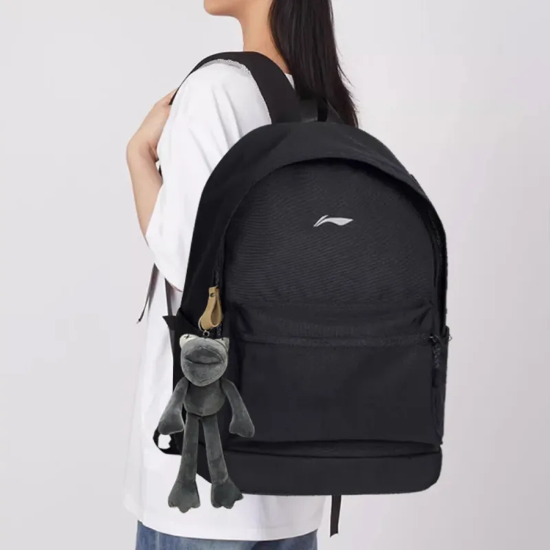 LiNing Polyester Backpack Unisex Black-5