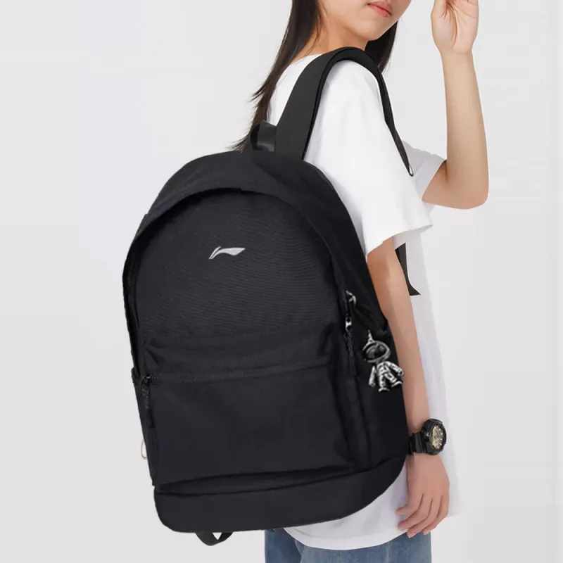 LiNing Polyester Backpack Unisex Black-4