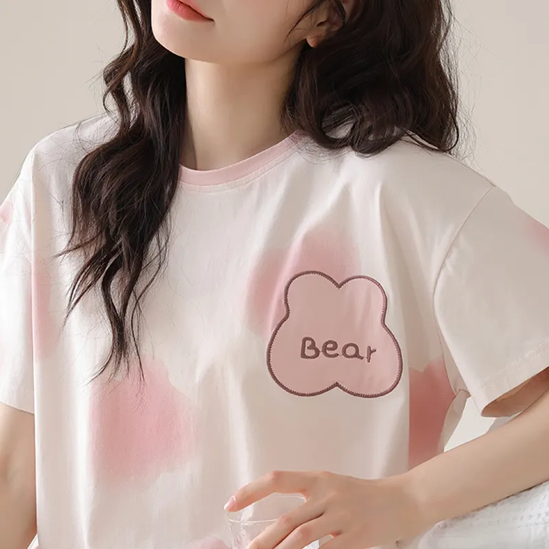 XIN1BU Pajama Set Women's Smoke Pink-1