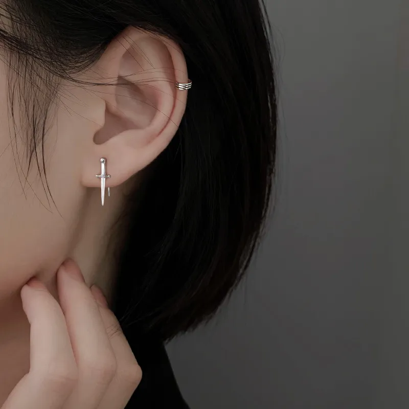 CUOOYINO 925 Sterling Silver Earrings Women's-3