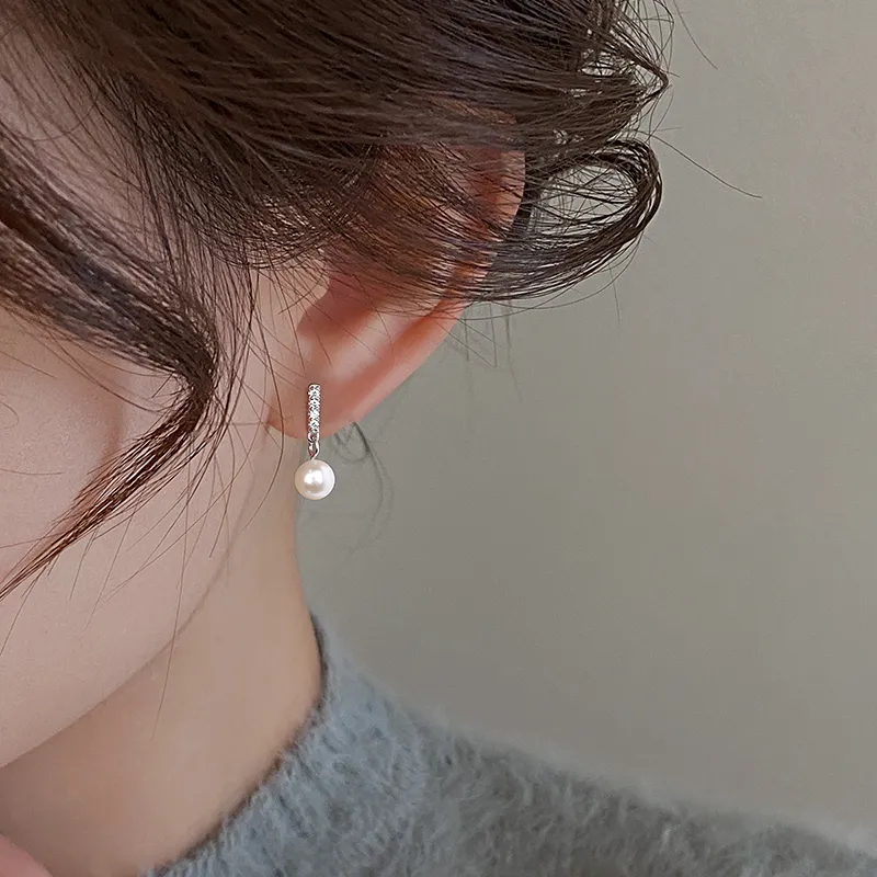 CUOOYINO 925 Sterling Silver Earrings Women's Silver-4