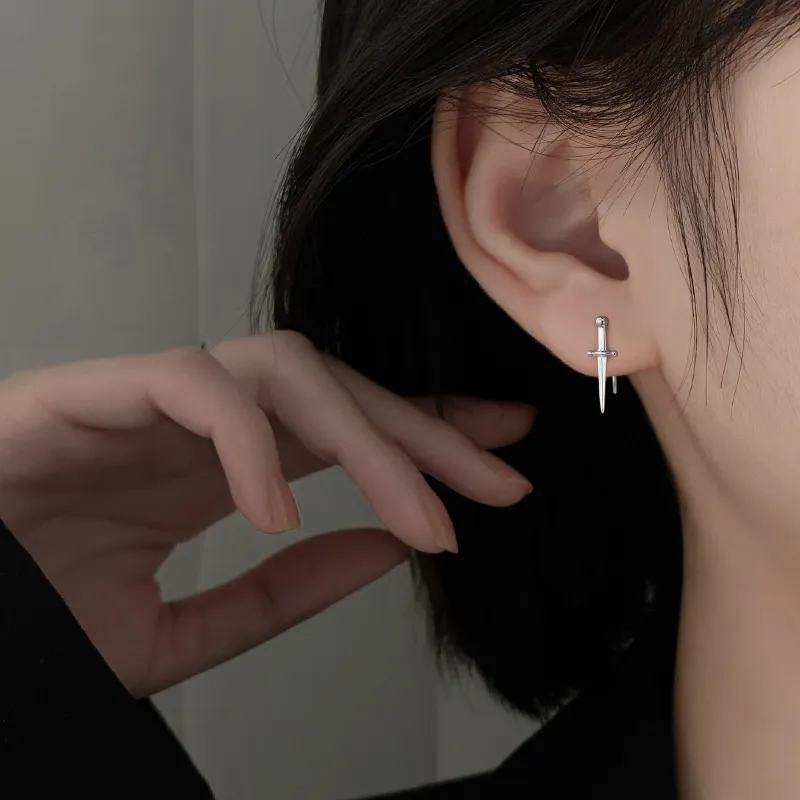 CUOOYINO 925 Sterling Silver Earrings Women's-4