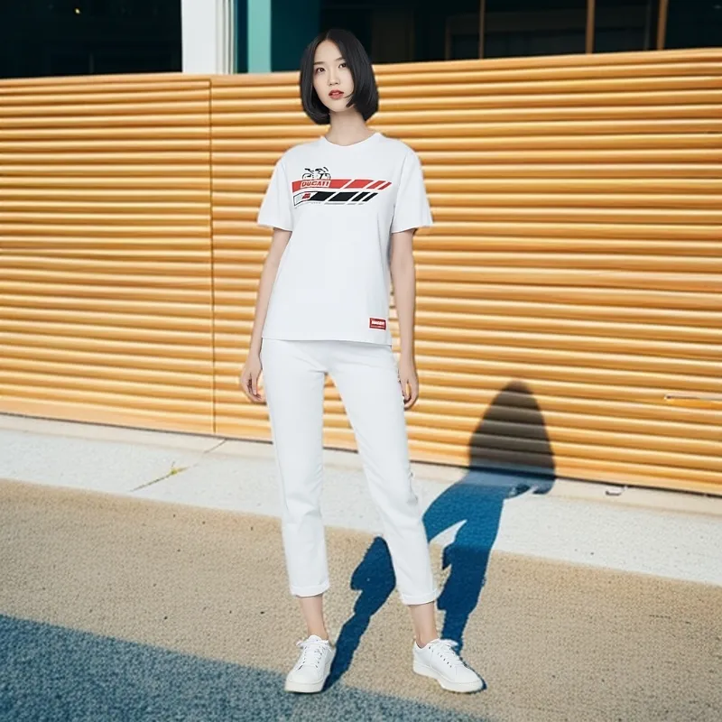 Topaz x Ducati T Shirt Unisex White-2