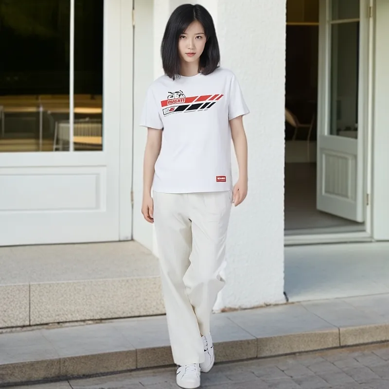 Topaz x Ducati T Shirt Unisex White-3