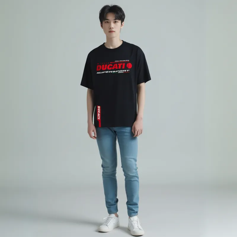 Topaz x DUCATI/, T Shirt Unisex Black-5
