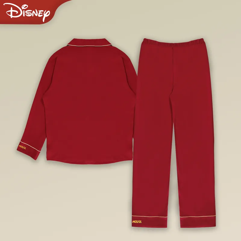 Disney Mickey Series Pajama Set Unisex True Red-3